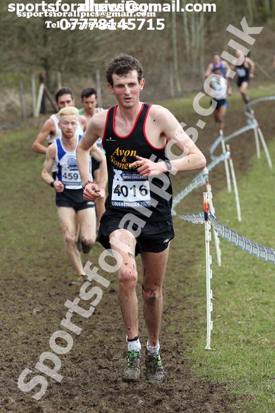 Senior men, 2020 British Athletics Inter Counties Cross Country Champs., Prestwold Hall, Loughborough. Photo: David T. Hewitson/Sports for All Pics